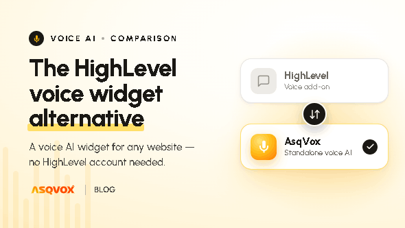 HightLevel Voice Widget vs AsqVox